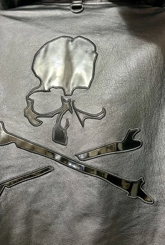 Rare Mastermind Japan MMJ Lambskin Leather Hoodie Size-XL Made in Japan 🇯🇵 image 3