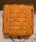 Longaberger 2001 Sugar & Spice Basket 5.5”x5.5”x3” With liner and protector MINT — photo 9