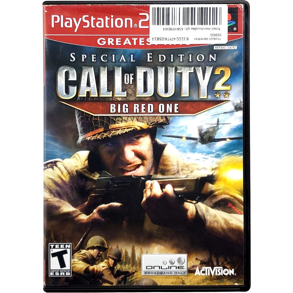 【PS2 レア物CoD 2作品】CoD:ファイネストアワー、2 ビッグレッドワン Preços baixos em Call of Duty 2: Big Red One jogos de vídeo com