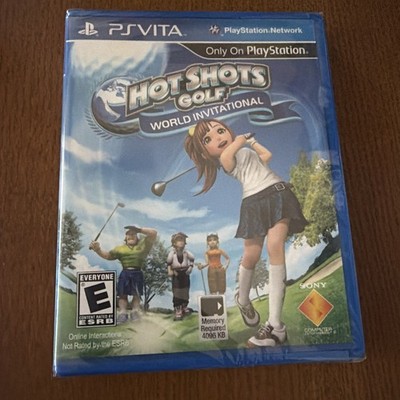 HOT SHOTS GOLF WORLD INVITATIONAL FOR PS VITA FACTORY SEALED (SCRATCHED UPC)
