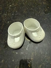 STAINING- My Child White Mary Jane Doll Shoes Vintage Mattel