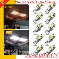 Auxito T10 168 2825 Led License Plate Light Bulbs Super Bright 6500k White 2f13