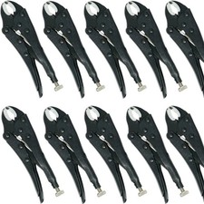 10 x  Heavy Duty  5" Mole Grips Wrench Vice Locking Lock Pliers adjustable 125mm