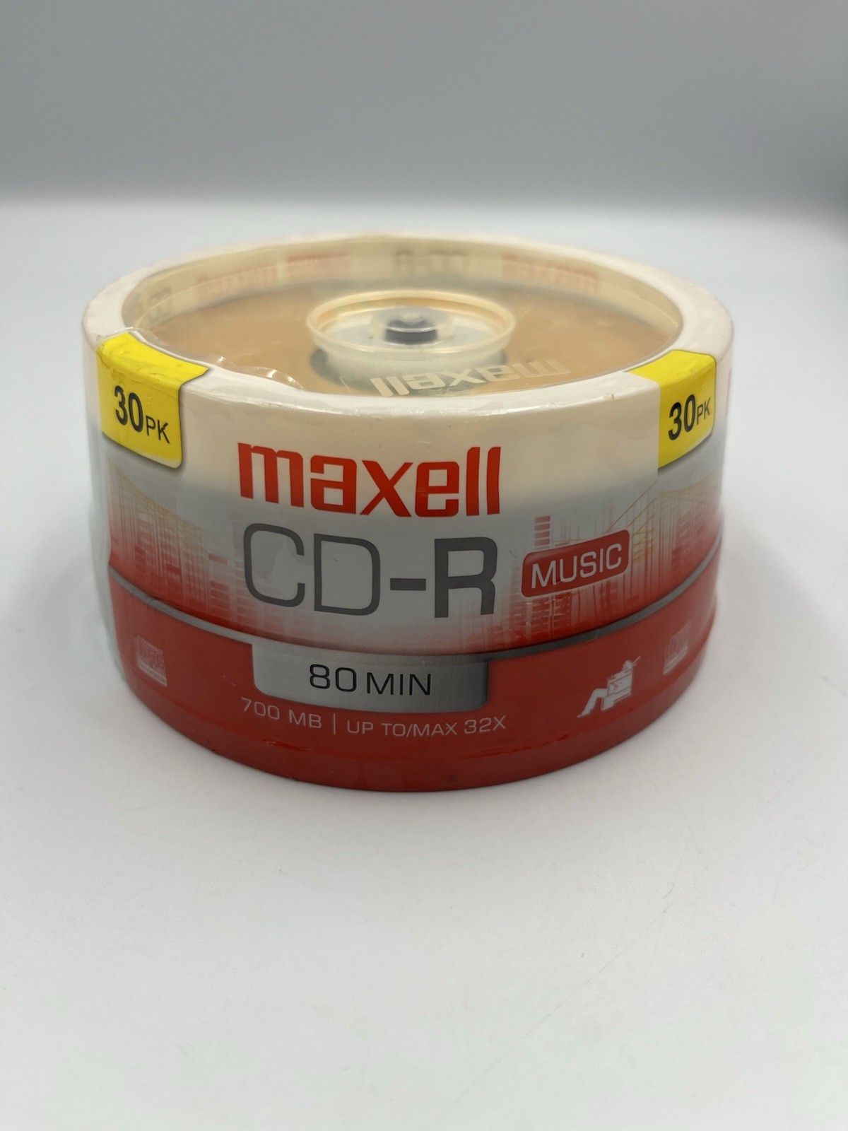 Maxell CD-R 30 Pack Music Gold Recordable Discs 700 MB NEW SEALED