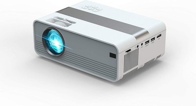 TECHNAXX TX-127 weiß Mini Beamer LED, Multimediaplayer,7 Zoll bis 150 Zoll