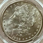 1898-O Morgan Silver Dollar. Higher Grade. Slab Included.