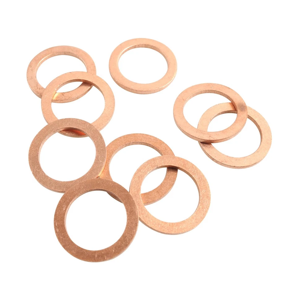 100Pcs Oil Drain Plug Gasket Washer For Mercedes-Benz 007603-014106 Repair Parts - Image 2 of 3