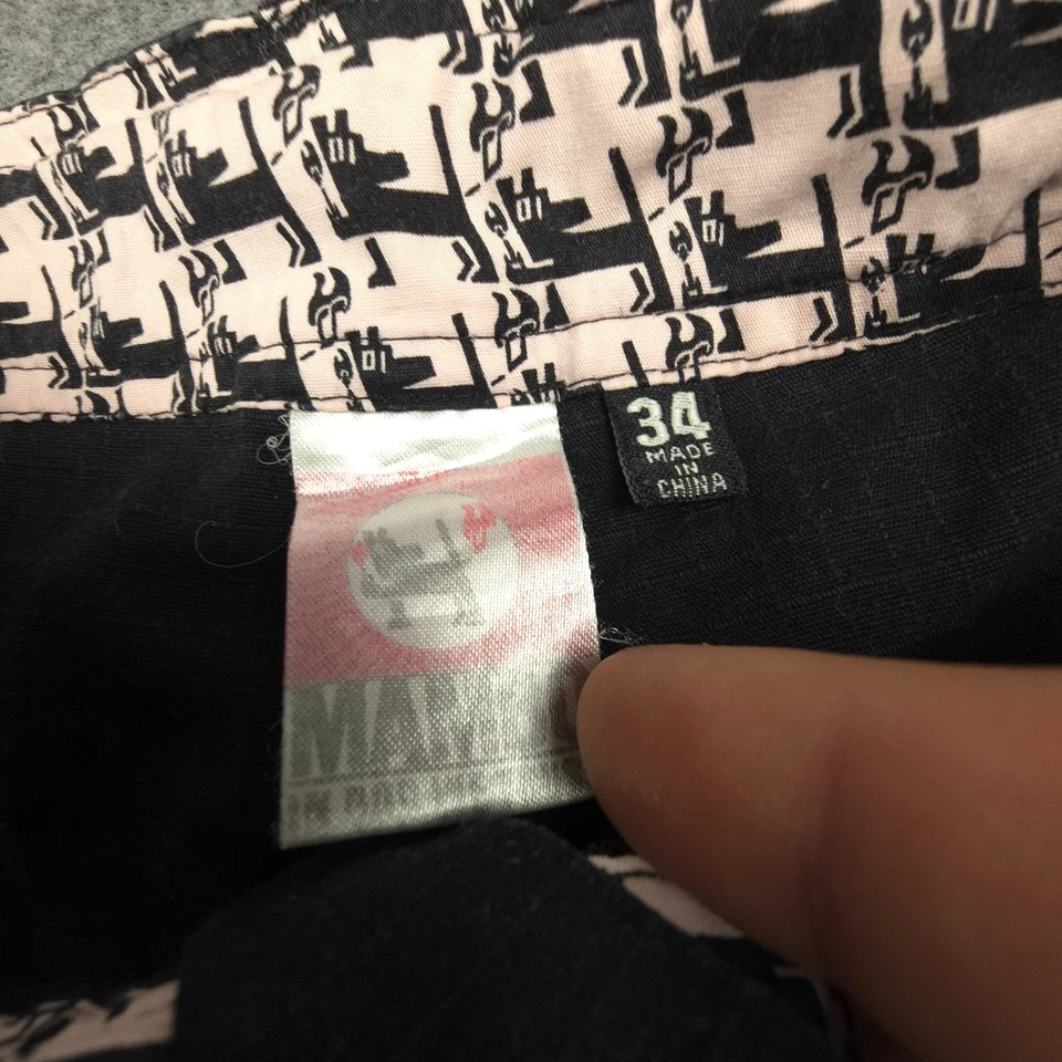 Pantalones Cortos Mambo De Colección Para Hombres 34 Negros Ripstop Bolsillos de Carga Senderismo Aire Libre Talla 34 Foto 2 de 4