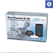 NEW HiDow Pro Touch 6-12 Professional Strength TENS & EMS Wireless Massager 