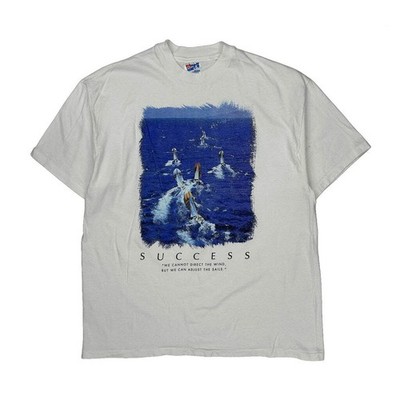 Success Hanes Single Stitch T-Shirt - XL weiß Baumwolle