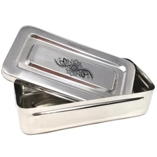 Stainless Steel Storage Box Engraved with Mandala, Elegant Kitchen Organizer Set