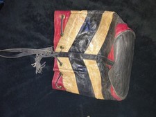 vintage reptile snake skin leather lining clutch, shoulder bag, crossbody