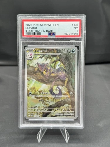 Pokémon tcg sv: white flare Liepard 137/086 illustration rare holo English psa 7