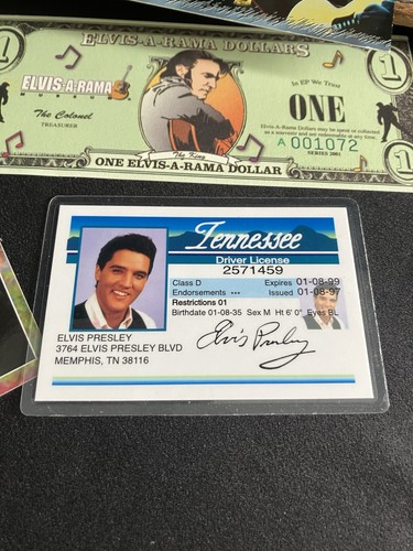 Elvis Post Cards And Souvenir License - Picture 3 of 15