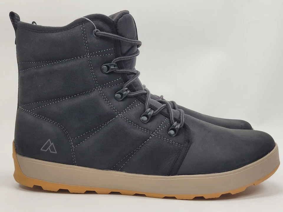 Alpine x Kamik Men's Ezra Black Waterproof Suede Sizes 8-14 Boots Winter Boots - Image 4 of 4