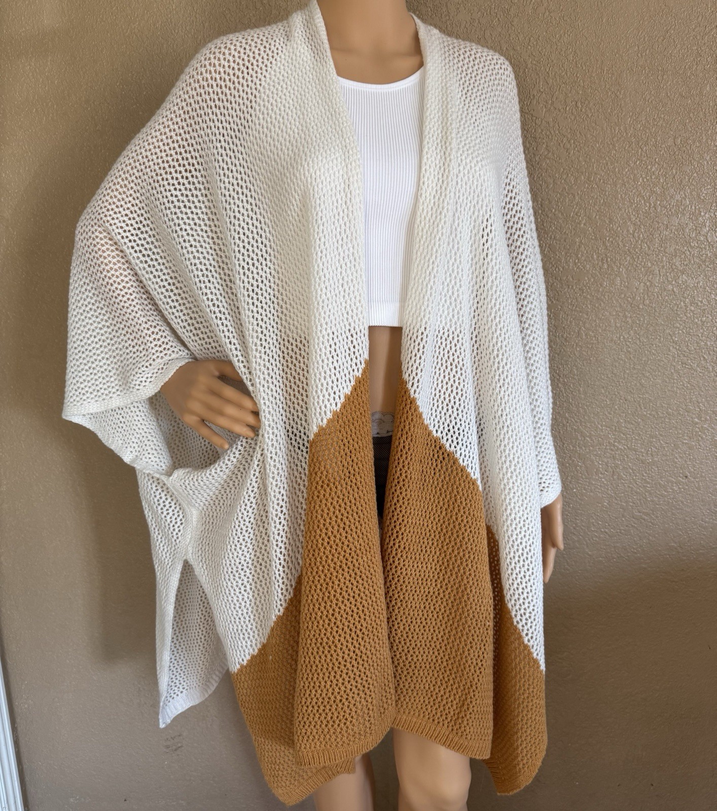 Universal Thread Colorblock Open Front Cardigan K… - image 1