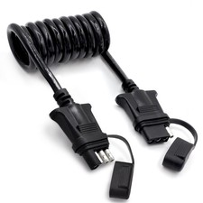 Trailer Wiring Extension Coiled Cable 4 Pin