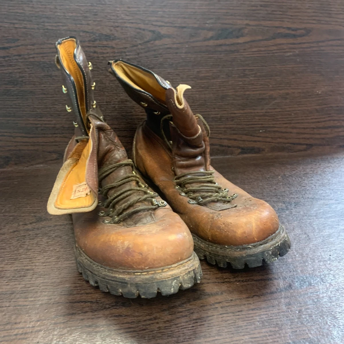 Vintage Sears Fieldmaster Insulated Work Combat Boots Leather Canvas Men 9.5D Sears Boots | eBay main image 2