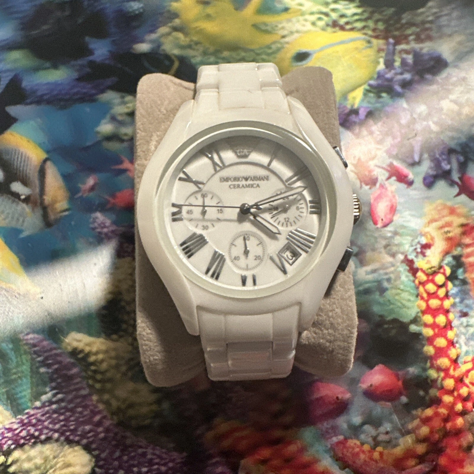 EMPORIO ARMANI Ceramica AR1417 Women's Quartz Watch White