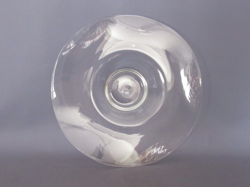 Centros de Mesa Vidrio Murano Ondulado Transparente Modernismo Ornamento Años 80 - Imagen 7 de 15