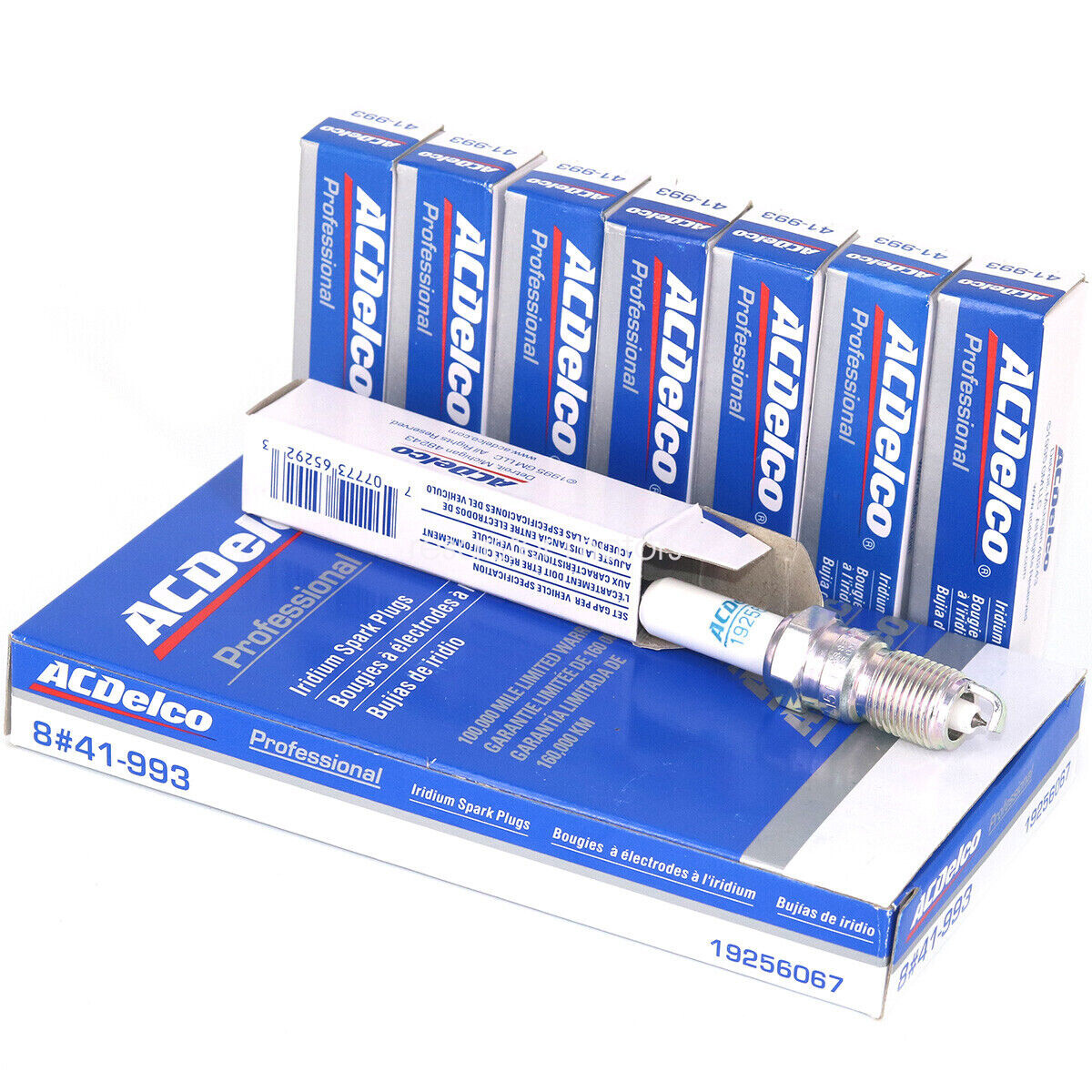 8PCS 41993 IRIDIUM SPARK PLUGS AC DELCO 19256067 For Chevy Tahoe GMC