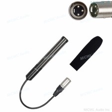 Interview Recording Video Camera Microphone XLR 3Pin Phantom Power Vidicon Mics