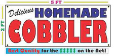 HOMEMADE COBBLER BANNER Sign NEW Larger Size Best Quality for the  