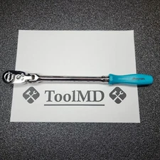 Snap-on Tools USA NEW TEAL 3/8" Drv. Hard Grip Long Flex Head Ratchet FHLFD80A