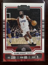 2023-24 Panini Contenders Game Night Ticket - #1 James Harden Clippers