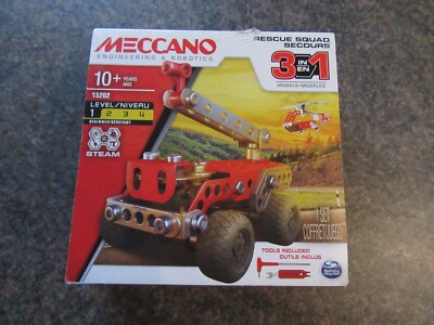 Meccano Rescue Squad Secours 3 in 1 Modell 15202 **NEU 