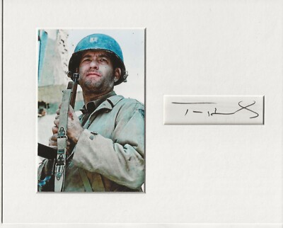 Tom Hanks saving private ryan signed genuine authentic autograph UACC RD COA