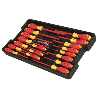 WIHA 32095 Insulated Screwdriver Set, NmPcs19 26X279