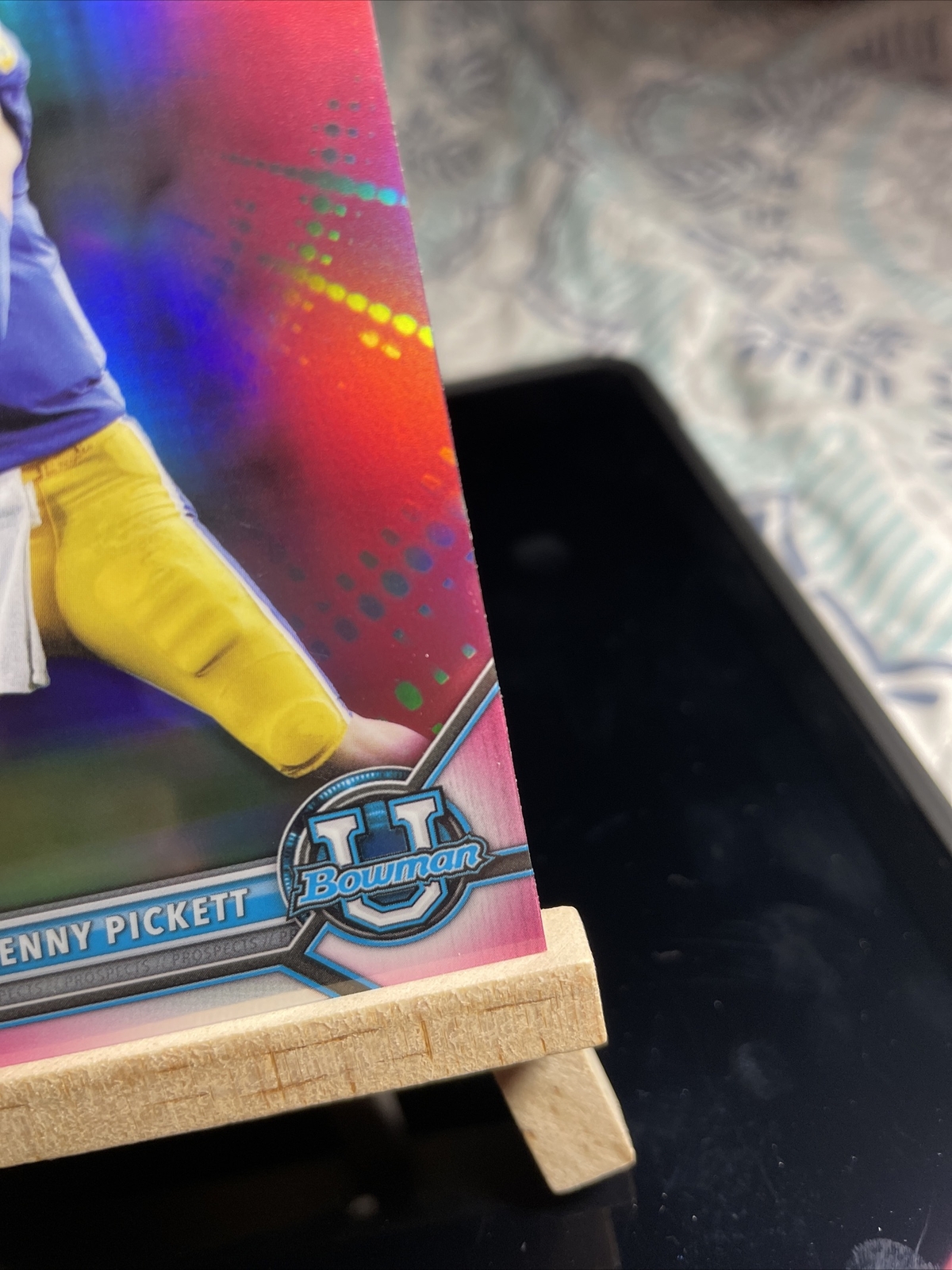 2022 Kenny Pickett Bowman U PINK CHROME ROOKIE Card 91Steelers QB RC