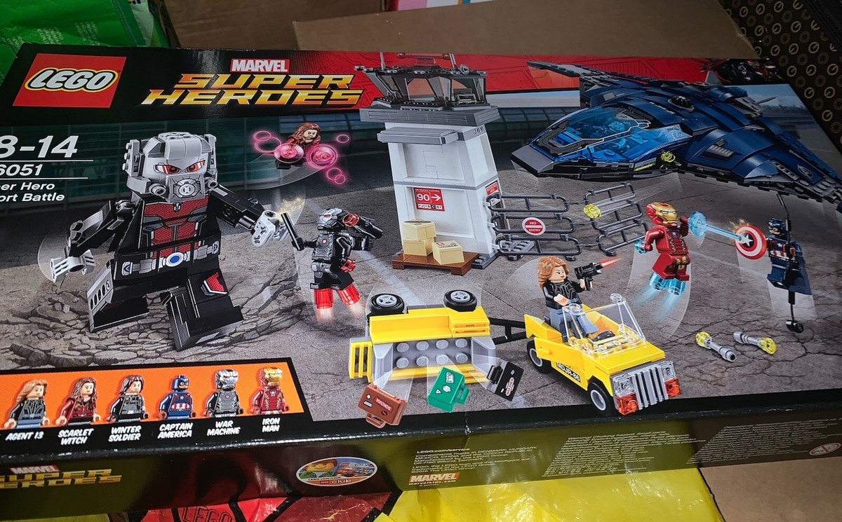 LEGO Marvel Super Heroes: Super Hero Airport Battle (76051) New, Retired Set