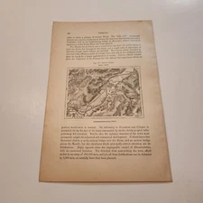 Map Of Trives Germany c. 1883 Engraving (283)