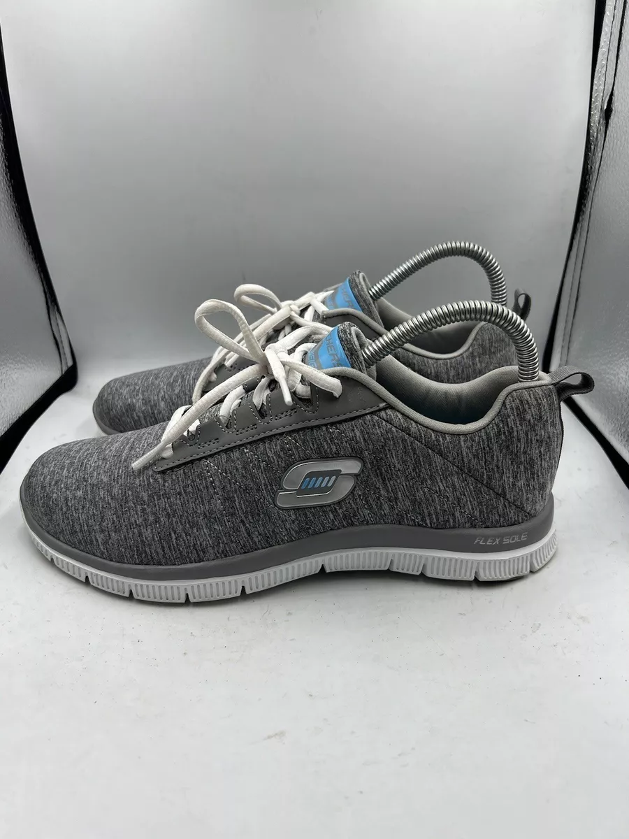 Skechers Womens Flex Appeal 2.0 11883 Gray Running Shoes Sneakers