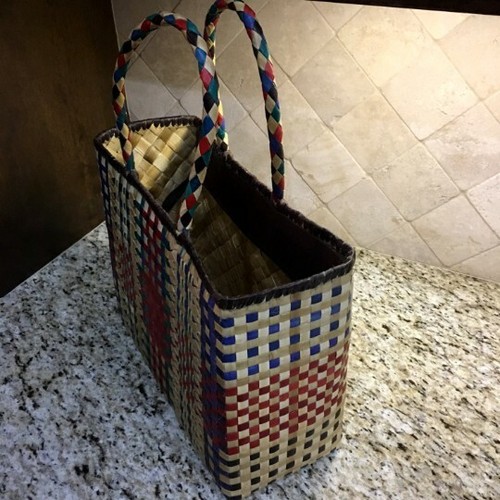 Natural hand woven pandana leaf bag - Medium Size, Quantity 1 bag only - Picture 3 of 5