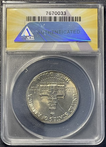 1976-D 50C J.F. Kennedy Half-dollar ANACS MS 66 WITH BEAUTIFUL TONED - Picture 3 of 3