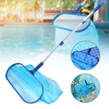 Swimming Pool Cleaning Net-Leaf Skimmer with Pole & Durable Mesh Bag for Debris