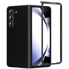 For Samsung Galaxy Z Fold 5 5G Phone Case Carbon Fiber Shockproof Rugged Cover