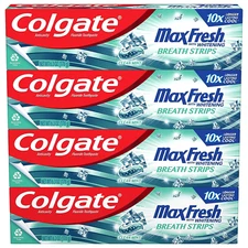 Colgate Max Fresh Whitening Toothpaste Clean Mint 6.3oz Pack of 4