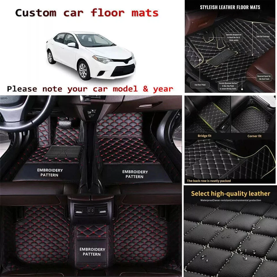 Fit 梅赛德斯-奔驰 1998 - 2025 全型号防水豪华地毯汽车脚垫 — 第 2/4 张图片