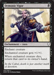 Demonic Vigor - Foil x1 - Dominaria - NM-Mint, English - Dominaria