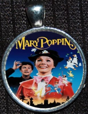 Mary Poppins Penguin Disneyland Disney World Silver Pendant Necklace Jewelry