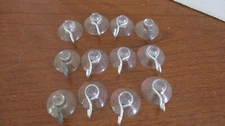 Set of 12 SUCTION CUP with HOOKS 3/4"