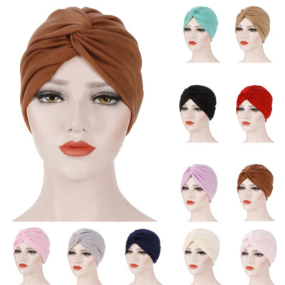 Muslim Women Indian Bonnet Chemo Cap Hijab Turban Hats Beanie Head Scarf Wrap