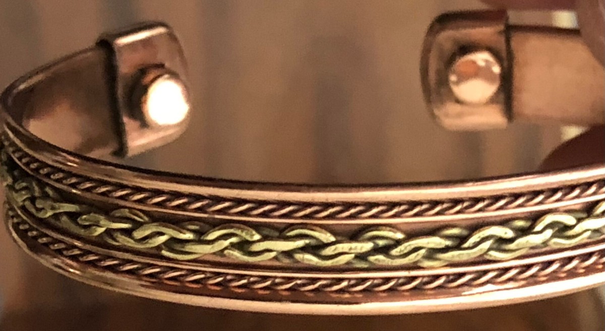 Pure Copper Bracelet Magnetic Healing Therapy Arthritis Pain