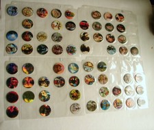 Star Wars Topps Galaxy caps huge  lot pogs milk caps many rare  foil 1995   522