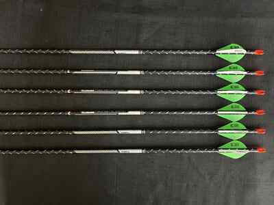 Easton Archery FMJ 5MM 300 w/ 2'' Bohning Blazer Vane 1/2 Dozen BRAND NEW