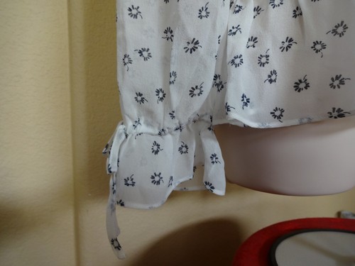 JOIE Lystra Floral-Print Silk Blouson Top, Large - Picture 10 of 12